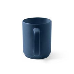 Vue Tasse en céramique avec corps cylindrique 330 mL - Mighty de couleur bleu| Krokrodeal