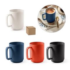 Vue générale Tasse en céramique avec corps cylindrique 330 mL - Mighty | Krokrodeal