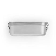Vue ALLSPICE. Lunch Box. Boîte hermétique robuste en acier inoxydable (90% recyclé) 750 mL de couleur gris| Krokrodeal