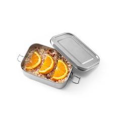 Vue ALLSPICE. Lunch Box. Boîte hermétique robuste en acier inoxydable (90% recyclé) 750 mL de couleur gris| Krokrodeal