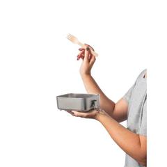 Vue ALLSPICE. Lunch Box. Boîte hermétique robuste en acier inoxydable (90% recyclé) 750 mL de couleur gris| Krokrodeal