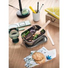 Vue générale ALLSPICE. Lunch Box. Boîte hermétique robuste en acier inoxydable (90% recyclé) 750 mL | Krokrodeal
