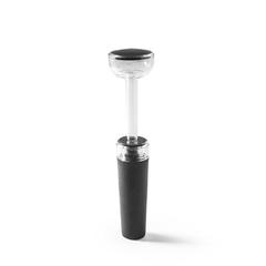 Vue Bouchon de vin avec pompe à vide - Viognier de couleur noir| Krokrodeal