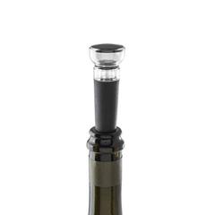 Vue Bouchon de vin avec pompe à vide - Viognier de couleur noir| Krokrodeal