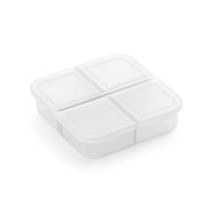 Vue Boîte à pilules à 4 compartiments - Roberts de couleur blanc| Krokrodeal