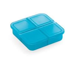 Vue Boîte à pilules à 4 compartiments - Roberts de couleur bleu| Krokrodeal