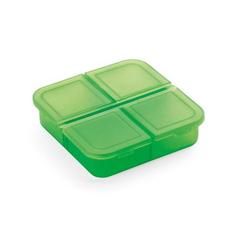 Vue Boîte à pilules à 4 compartiments - Roberts de couleur vert| Krokrodeal