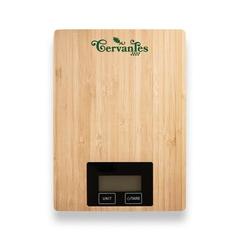 Vue Balance de cuisine numérique en bambou - Heisenberg de couleur beige| Krokrodeal