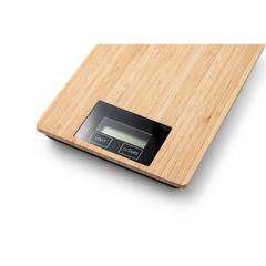 Vue Balance de cuisine numérique en bambou - Heisenberg de couleur beige| Krokrodeal