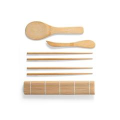 Vue Set pour sushi en bambou - Morimoto de couleur beige| Krokrodeal
