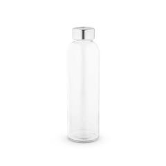 Vue Bouteille en verre 500mL avec bouchon en acier inox à sublimation - Soler de couleur translucide| Krokrodeal