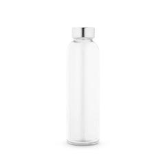 Vue Bouteille en verre 500mL avec bouchon en acier inox à sublimation - Soler de couleur translucide| Krokrodeal