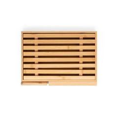 Vue Planche à pain en bambou avec couteau inox - Passard de couleur beige| Krokrodeal