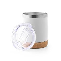 Vue Tasse de voyage 400mL en acier inox - Solberg tumbler de couleur blanc| Krokrodeal
