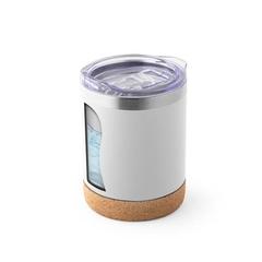 Vue Tasse de voyage 400mL en acier inox - Solberg tumbler de couleur blanc| Krokrodeal