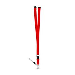 Vue Lanyard - Murray de couleur rouge| Krokrodeal