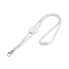 Vue Tour de cou en polyester - Weave de couleur blanc| Krokrodeal