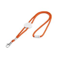 Vue Tour de cou en polyester - Weave de couleur orange| Krokrodeal