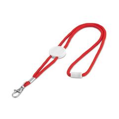 Vue Tour de cou en polyester - Weave de couleur rouge| Krokrodeal