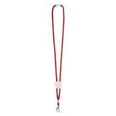 Vue Tour de cou en polyester - Weave de couleur rouge| Krokrodeal