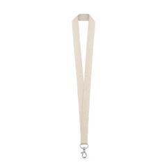 Vue Tour de cou / Lanyard - Heathrow de couleur beige| Krokrodeal