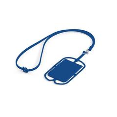 Vue Porte-cartes avec support pour smartphone - Nicolaus de couleur bleu| Krokrodeal