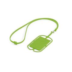 Vue Porte-cartes avec support pour smartphone - Nicolaus de couleur vert| Krokrodeal