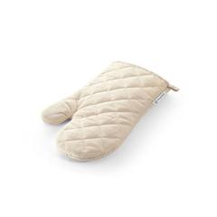 Vue Gant de cuisine en coton (60% recyclé) - Rickey de couleur beige| Krokrodeal