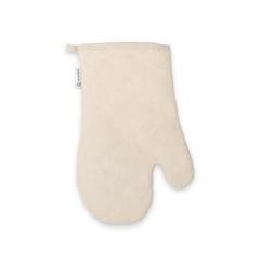 Vue Gant de cuisine en coton (60% recyclé) - Rickey de couleur beige| Krokrodeal