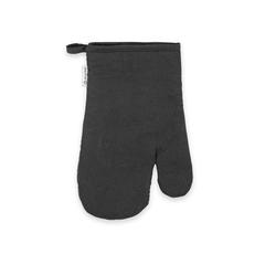 Vue Gant de cuisine en coton (60% recyclé) - Rickey de couleur noir| Krokrodeal