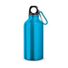 Bouteille de sport 400mL en aluminium avec mousqueton - Landscape | Gourde métal pas cher