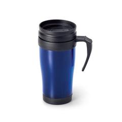 Vue Tasse de voyage en PP 420 mL - Live de couleur bleu| Krokrodeal