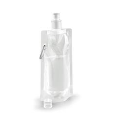 Vue Bouteille pliante en PE 460 mL - Kwill de couleur blanc| Krokrodeal