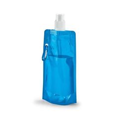 Vue Bouteille pliante en PE 460 mL - Kwill de couleur bleu| Krokrodeal