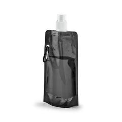 Vue Bouteille pliante en PE 460 mL - Kwill de couleur noir| Krokrodeal