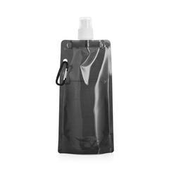 Vue Bouteille pliante en PE 460 mL - Kwill de couleur noir| Krokrodeal