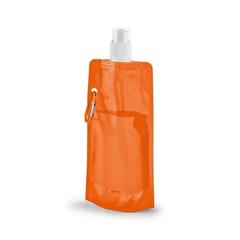 Vue Bouteille pliante en PE 460 mL - Kwill de couleur orange| Krokrodeal