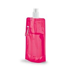 Vue Bouteille pliante en PE 460 mL - Kwill de couleur rose| Krokrodeal