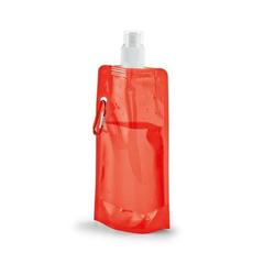 Vue Bouteille pliante en PE 460 mL - Kwill de couleur rouge| Krokrodeal