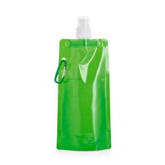 Vue Bouteille pliante en PE 460 mL - Kwill de couleur vert| Krokrodeal