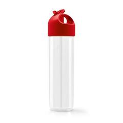 Vue Bouteille de sport en PS et PE 500 ml - Conley de couleur rouge| Krokrodeal