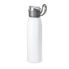 Vue Bouteille de sport en aluminium 650 mL - Korver de couleur blanc| Krokrodeal