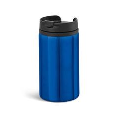 Vue Gobelet de voyage en acier inoxydable et PP 310 mL - Express de couleur bleu| Krokrodeal