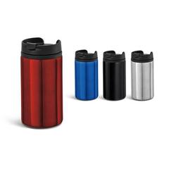 Vue générale Gobelet de voyage en acier inoxydable et PP 310 mL - Express | Krokrodeal