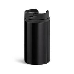 Vue Gobelet de voyage en acier inoxydable et PP 310 mL - Express de couleur noir| Krokrodeal