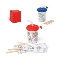 Vue générale Verre de voyage en PP et PS 200 mL - Tejo | Krokrodeal