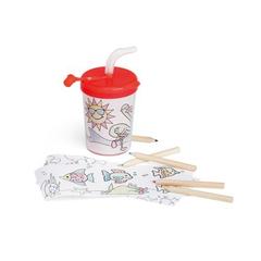 Vue Verre de voyage en PP et PS 200 mL - Tejo de couleur rouge| Krokrodeal