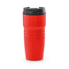 Vue Verre de voyage 520 ml - Mint de couleur rouge| Krokrodeal