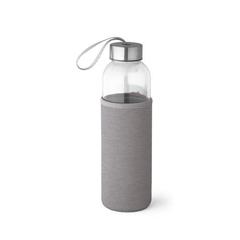 Vue Bouteille de sport en verre et acier inoxydable 520 mL - Raise de couleur gris| Krokrodeal