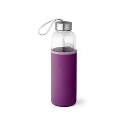 Vue Bouteille de sport en verre et acier inoxydable 520 mL - Raise de couleur violet| Krokrodeal